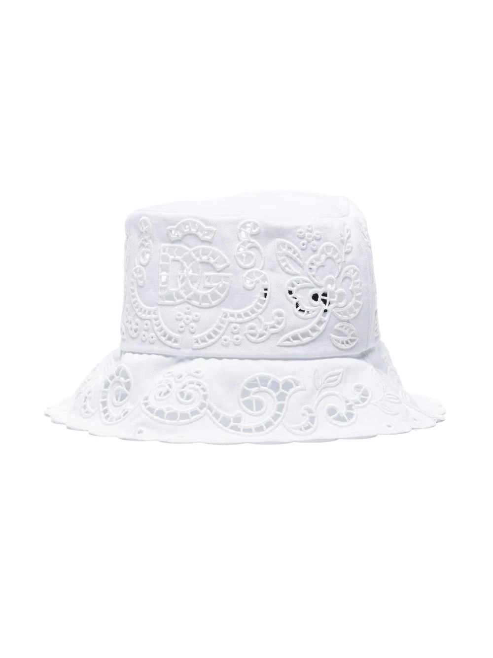 broderie-anglaise bucket hat - 3