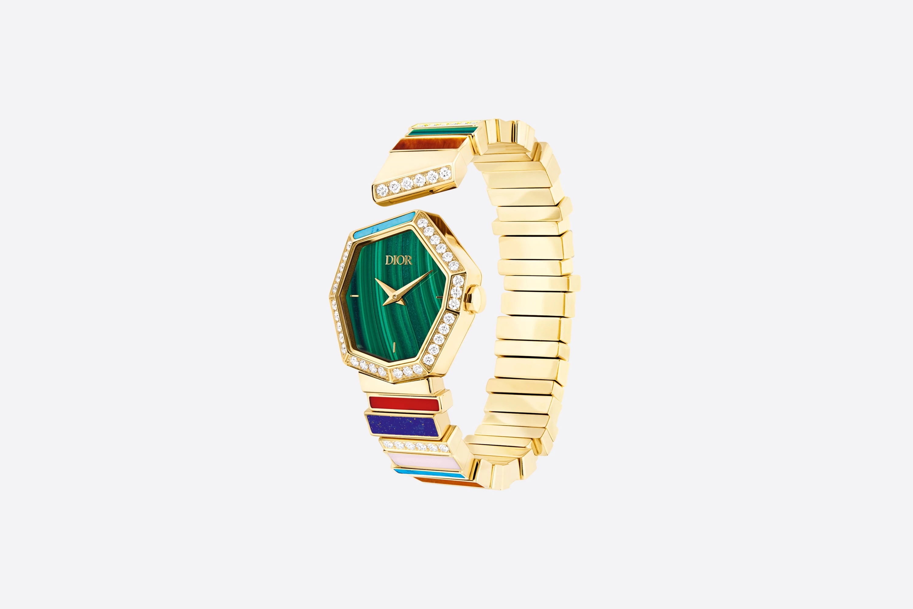 18K Yellow Gold, Diamonds and Decorative Stones GEM DIOR - 3