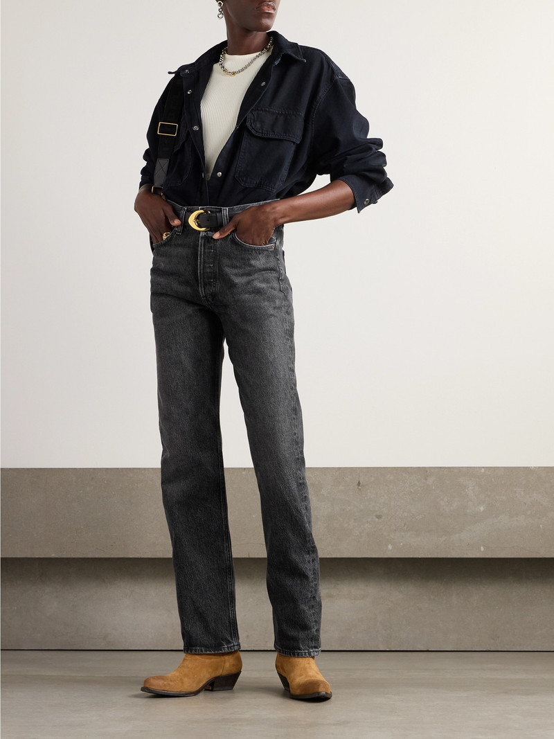 AGOLDE Kelly Mid-rise Straight-leg Organic Jeans outlook