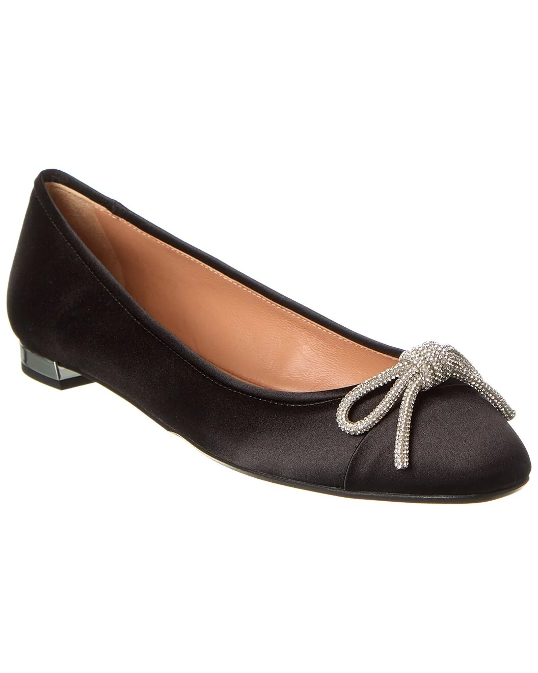 Aquazzura Parisina Crystal Satin Flat - 1