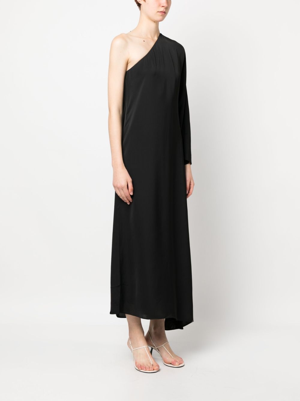one-shoulder asymmetric long dress - 3
