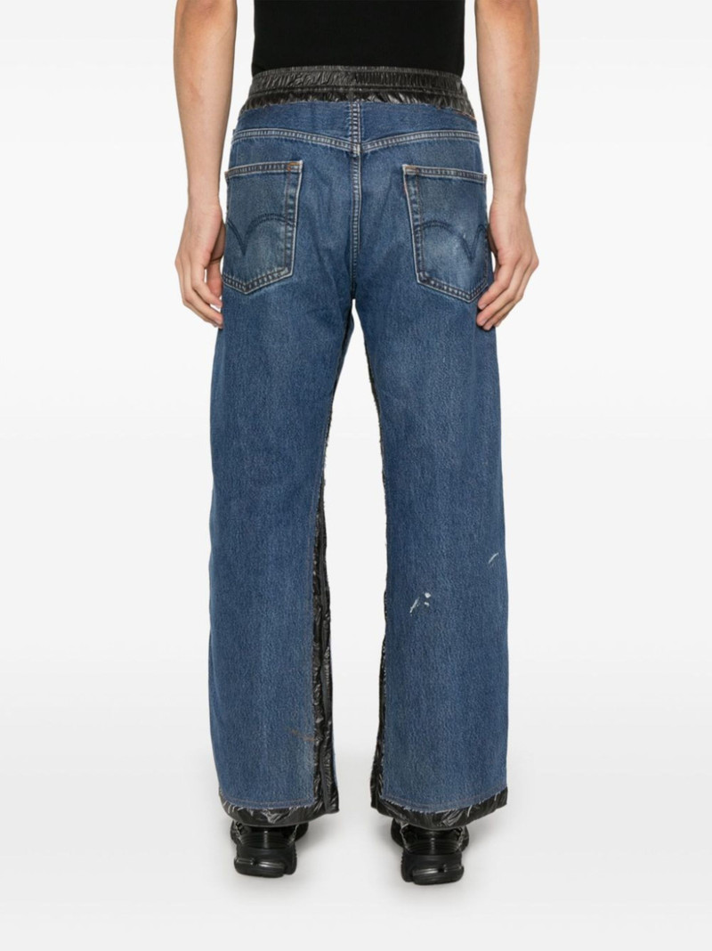 contrasting-trim jeans 4