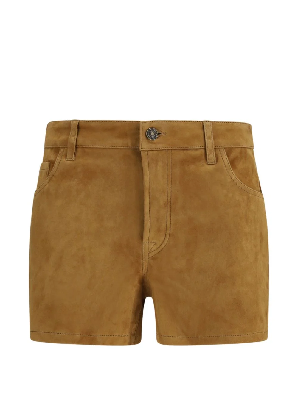 five-pocket leather shorts - 1