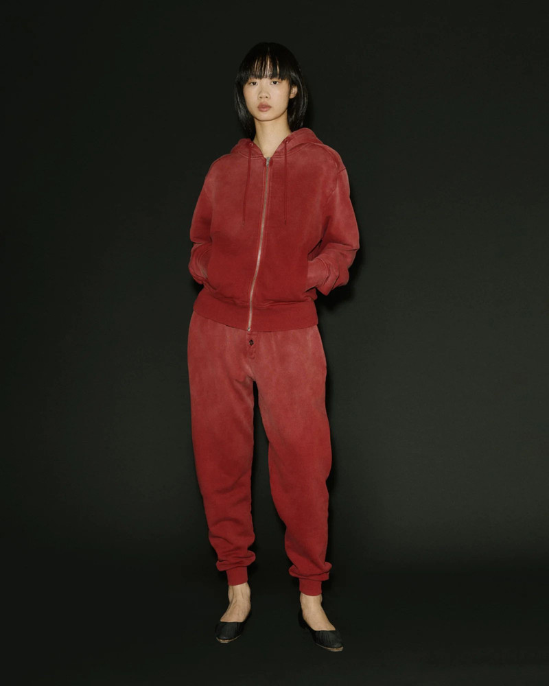 entire studios SLIM ZIP UP RED CLAY outlook