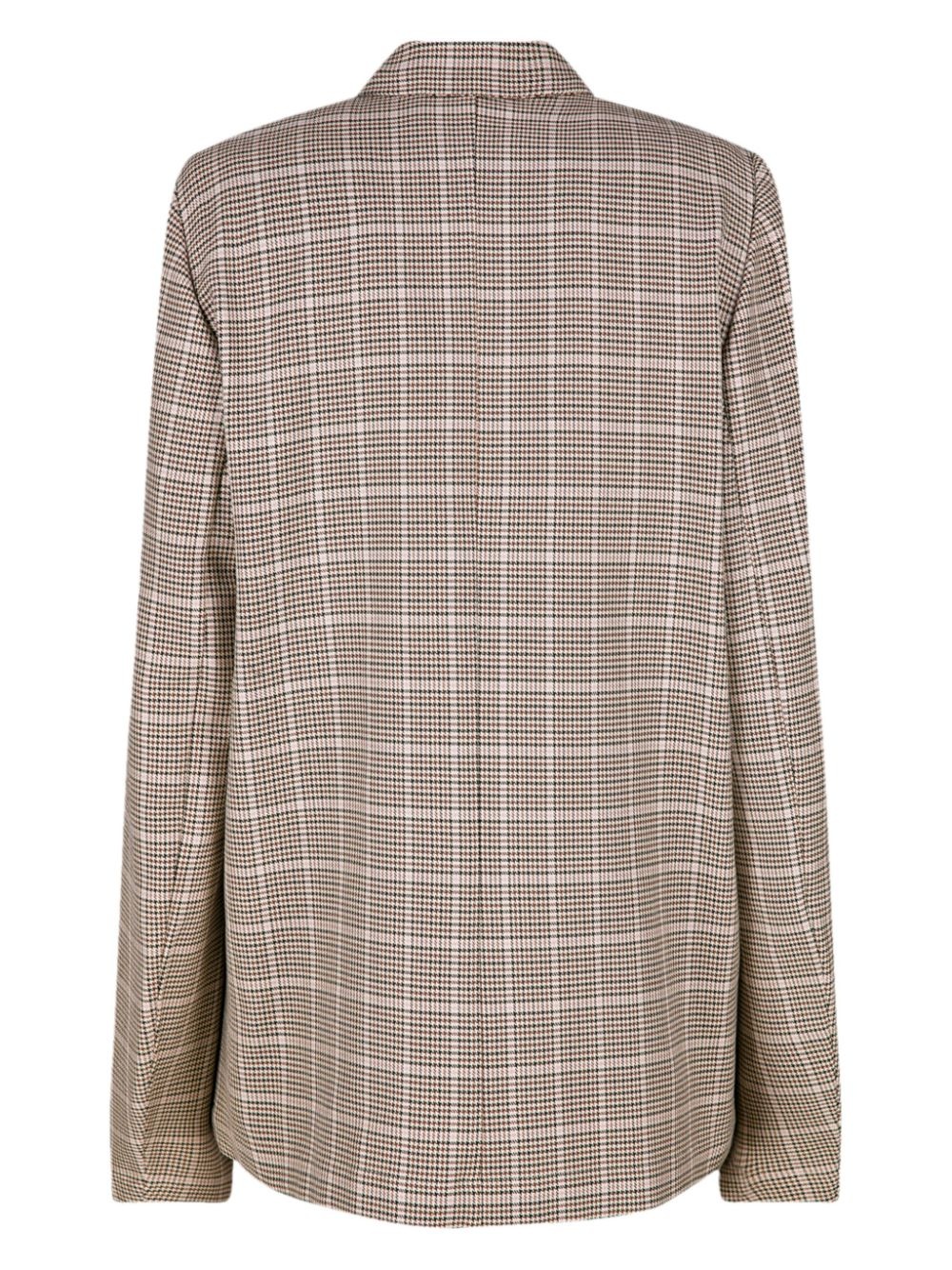 checked blazer shirt - 3