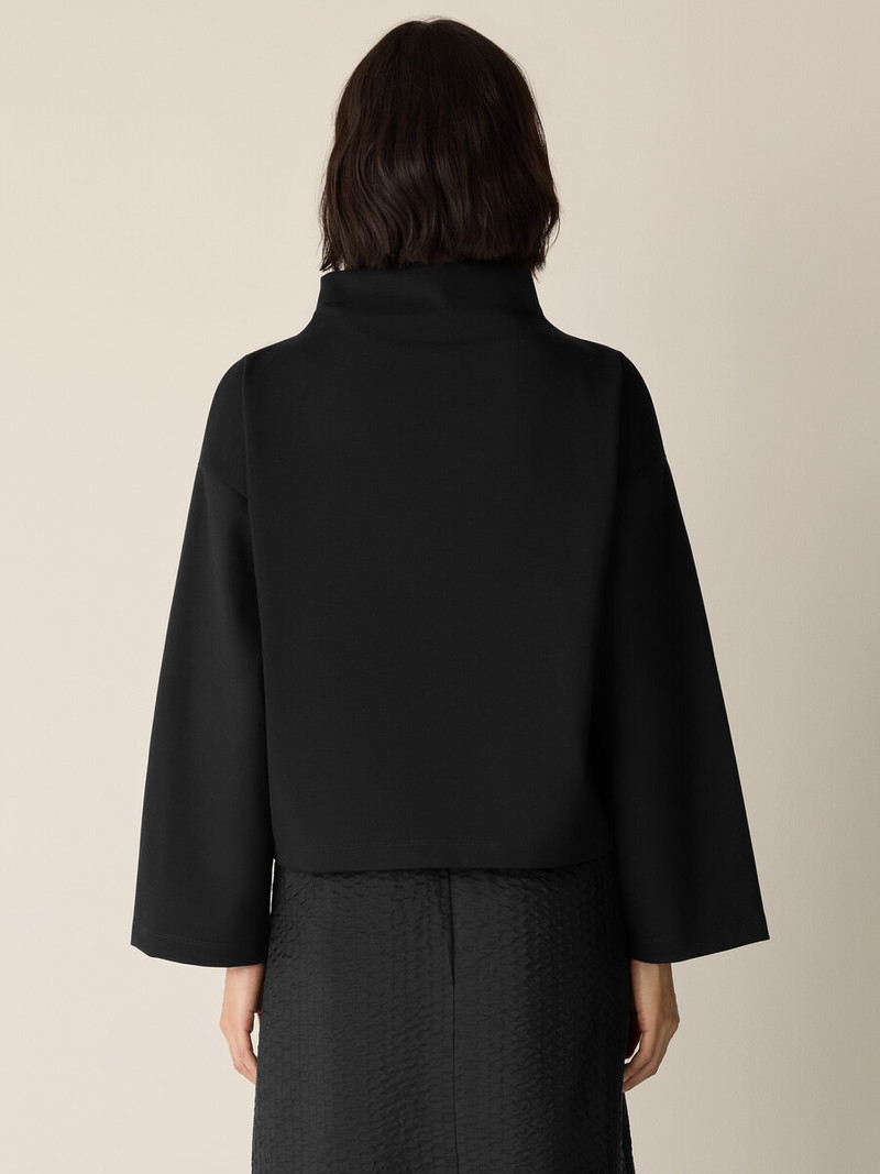 Lightweight Ponte Funnel Neck Top 4
