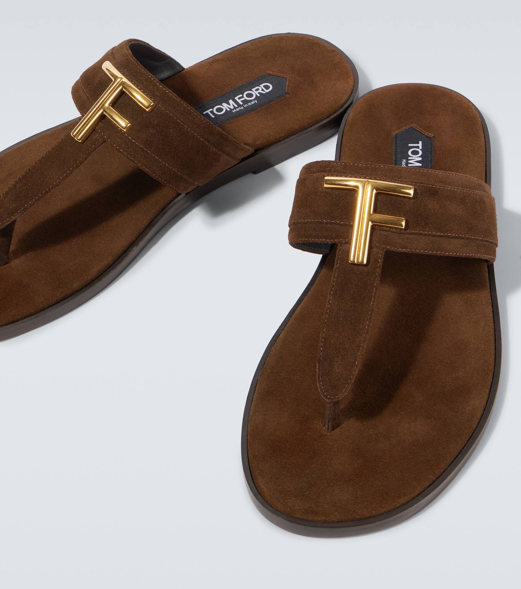 Brighton TF suede thong sandals - 3