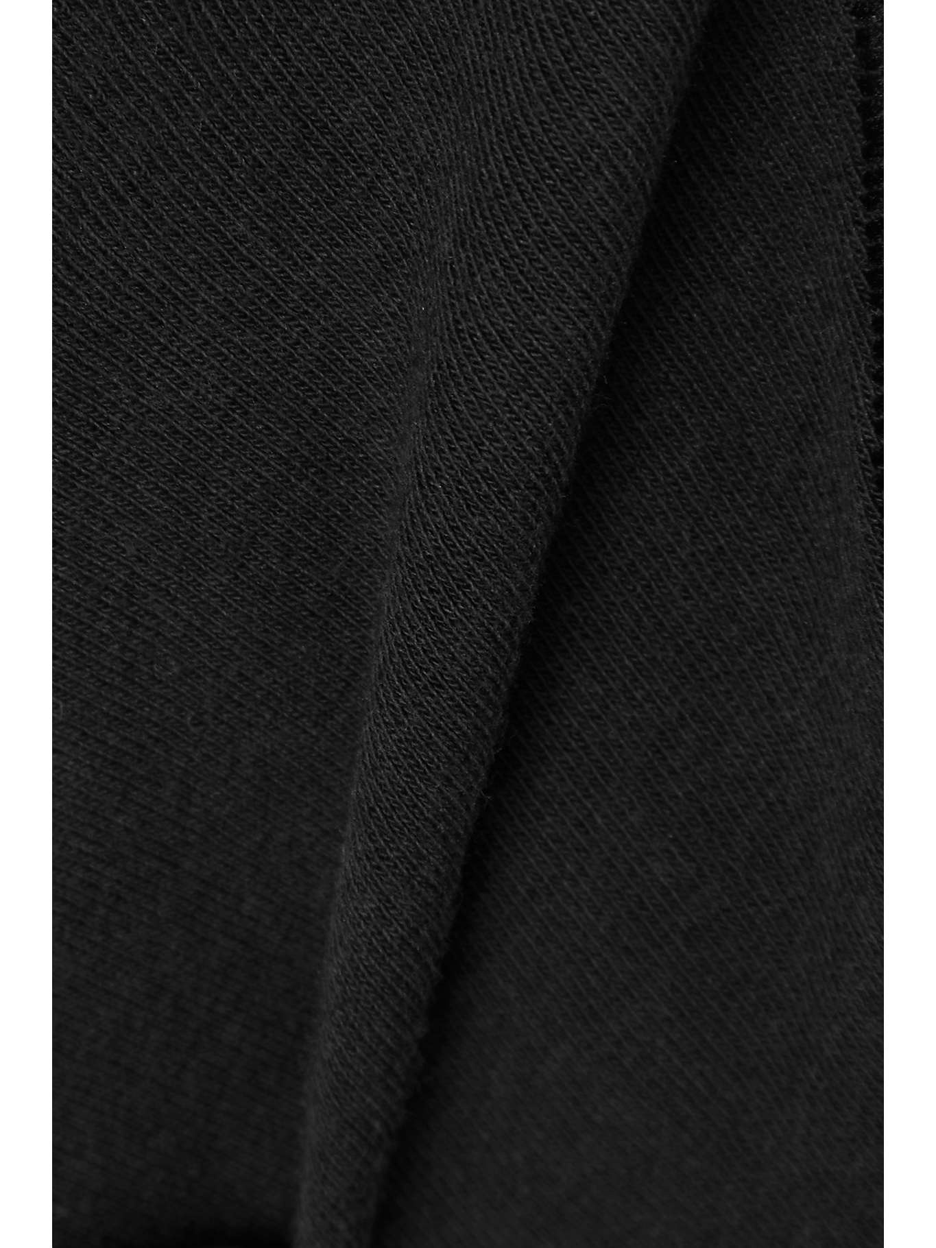 Cotton Collection 2.0 cotton-blend jersey thong - Sangria Black - 4