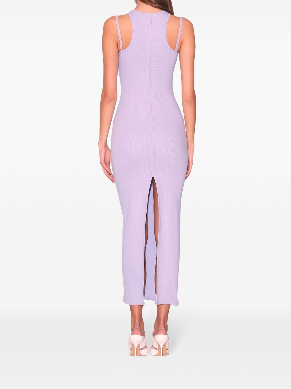 strappy ribbed maxi dress - 3