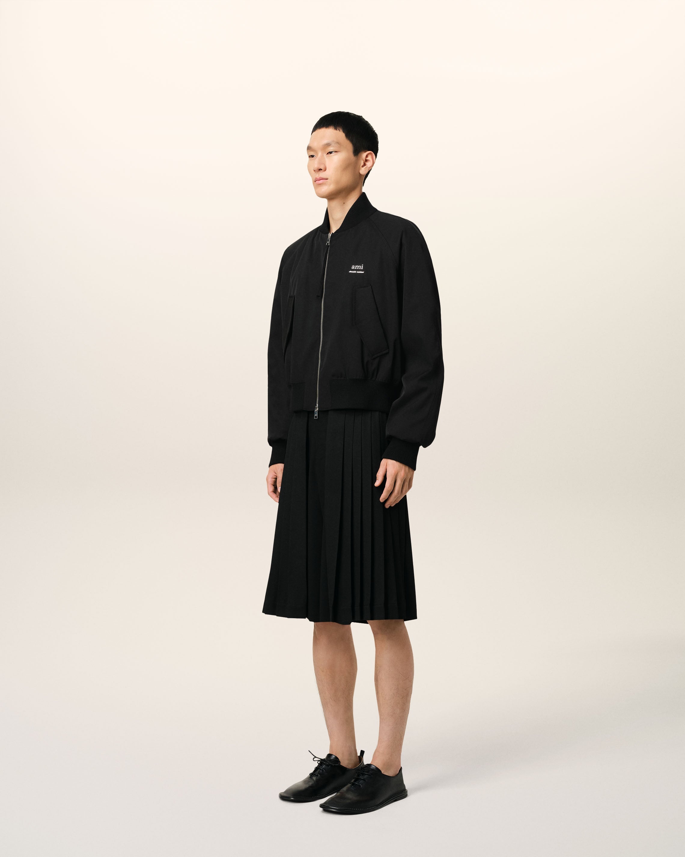 BLACK TWILL BOMBER - 6