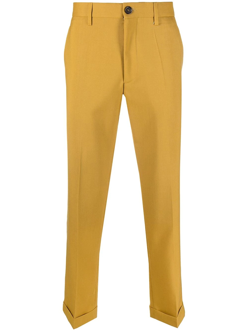 high-rise chino trousers - 1