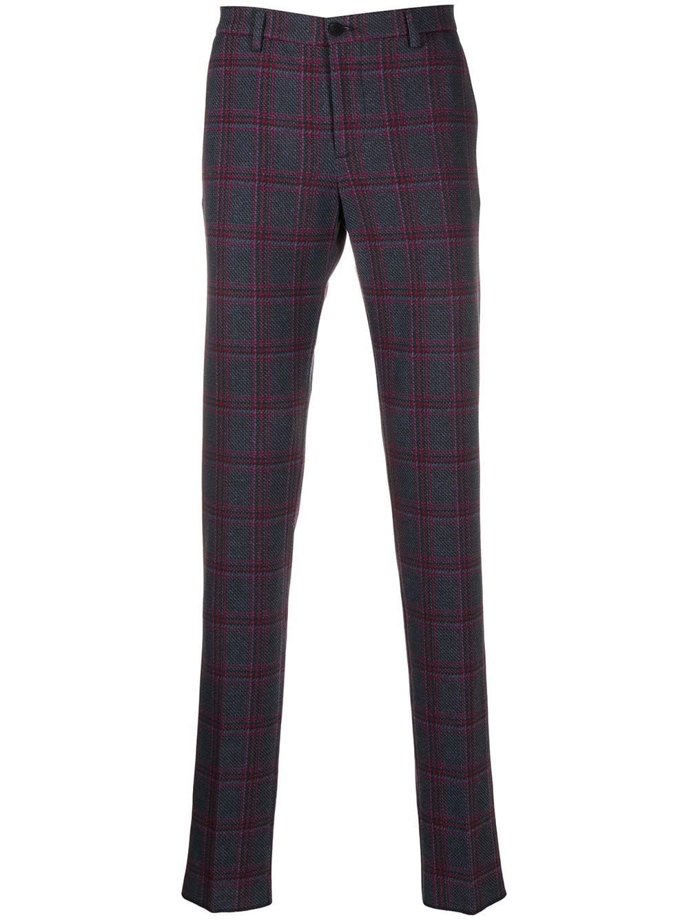 checked trousers - 1