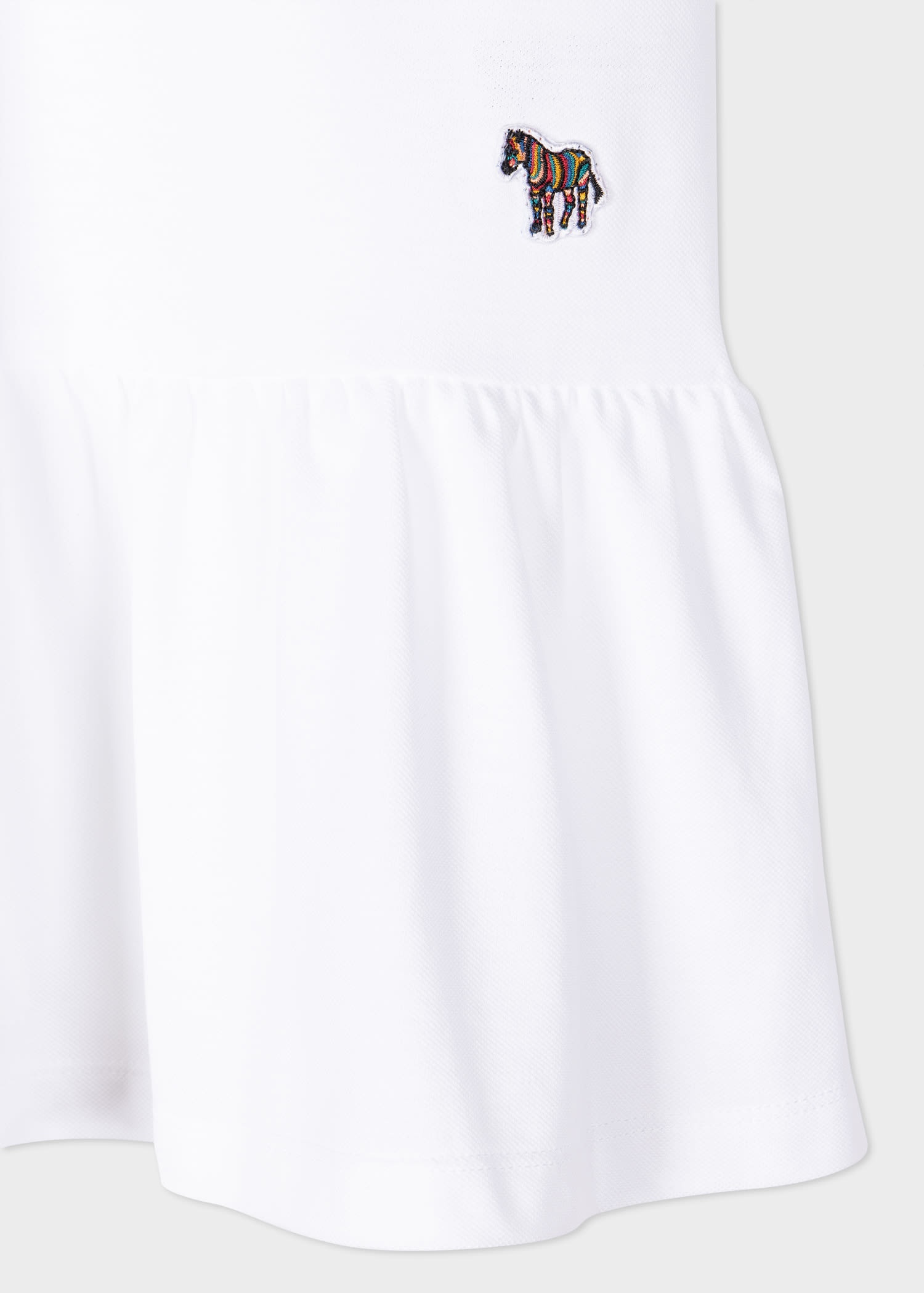 Cotton Zebra Ruffle Hem Dress - 2
