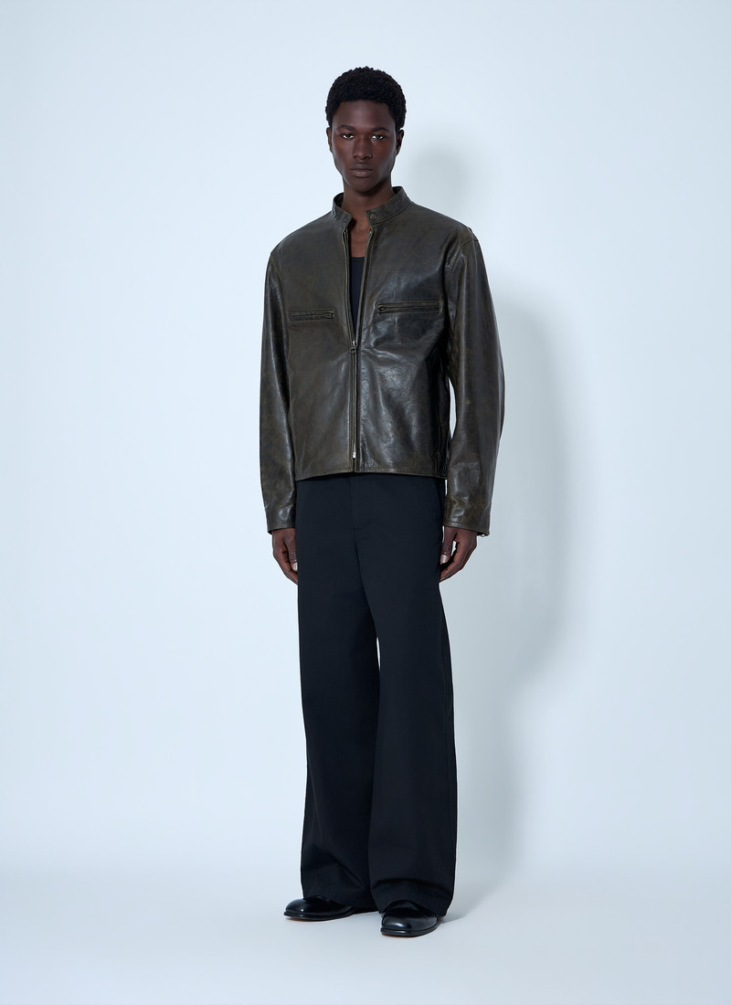Lemaire Leather Zip Jacket outlook