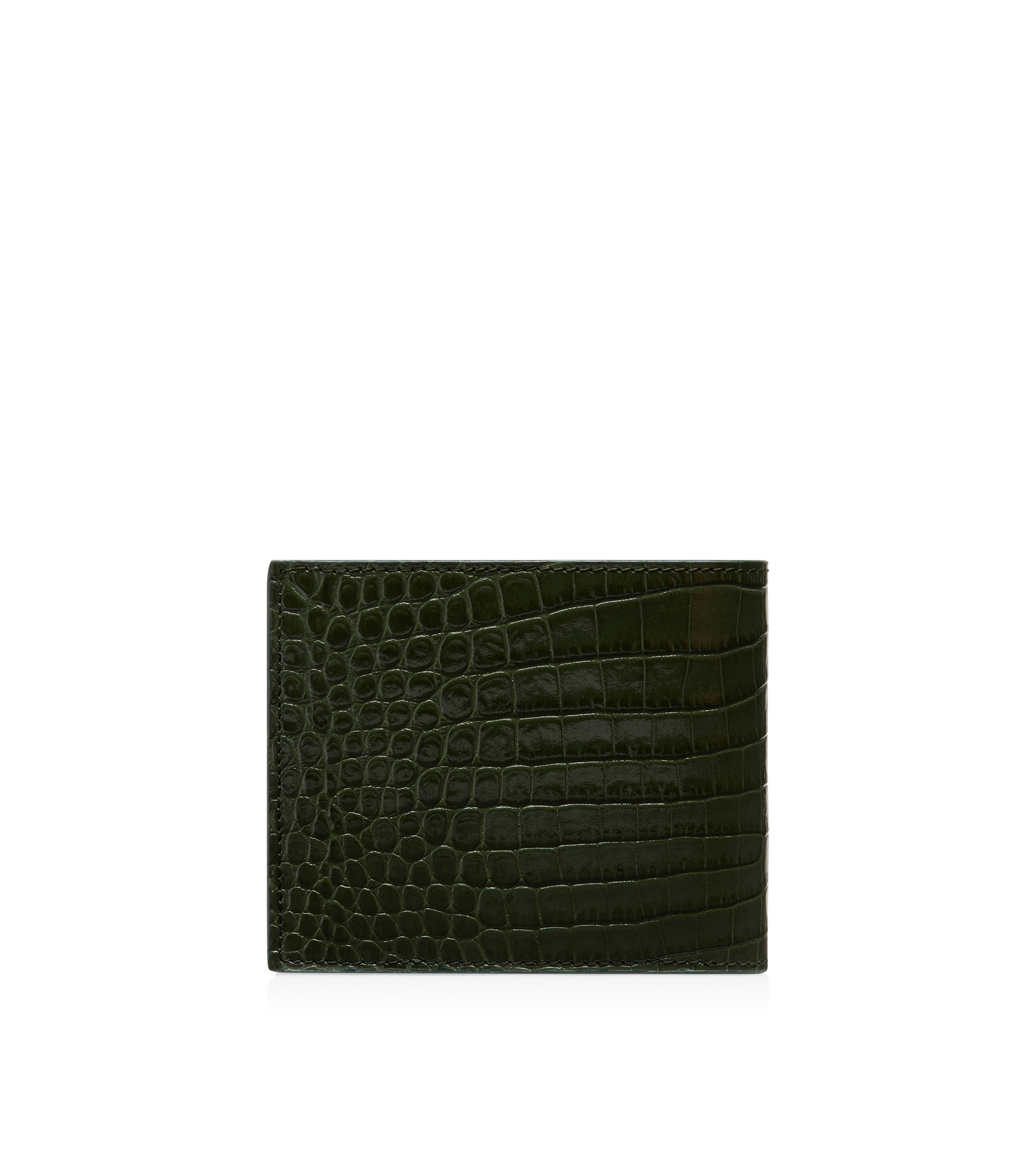 PRINTED CROC BIFOLD WALLET - 3