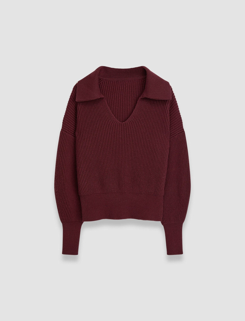 Light Cardigan Stitch Open Neck Jumper 1