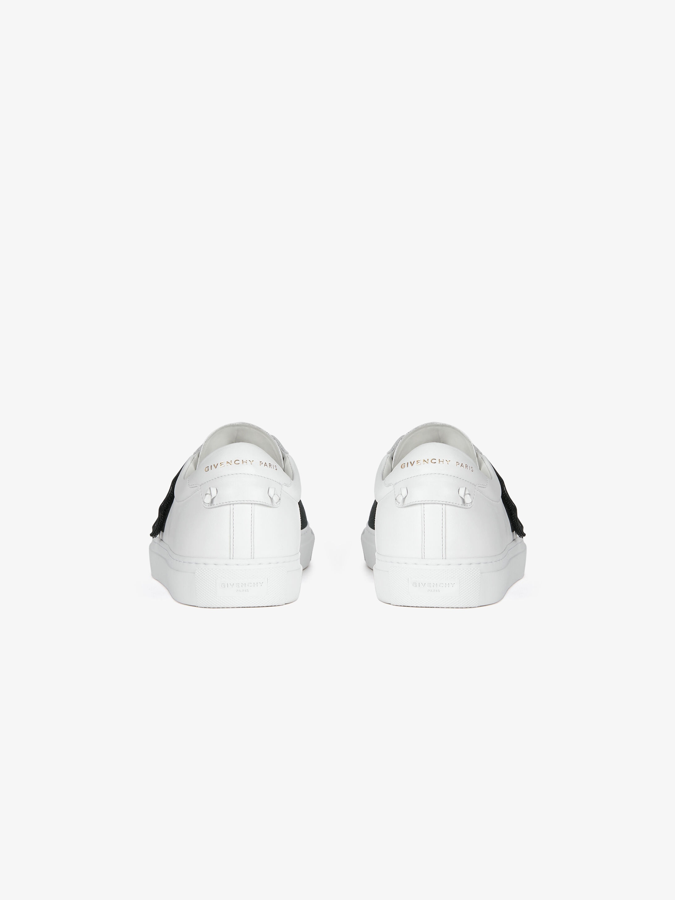 GIVENCHY crossed webbing sneakers in leather - 4