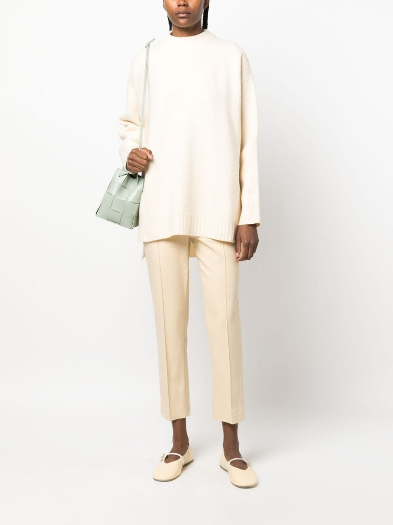 Jil Sander long-sleeve crew-neck wool jumper outlook