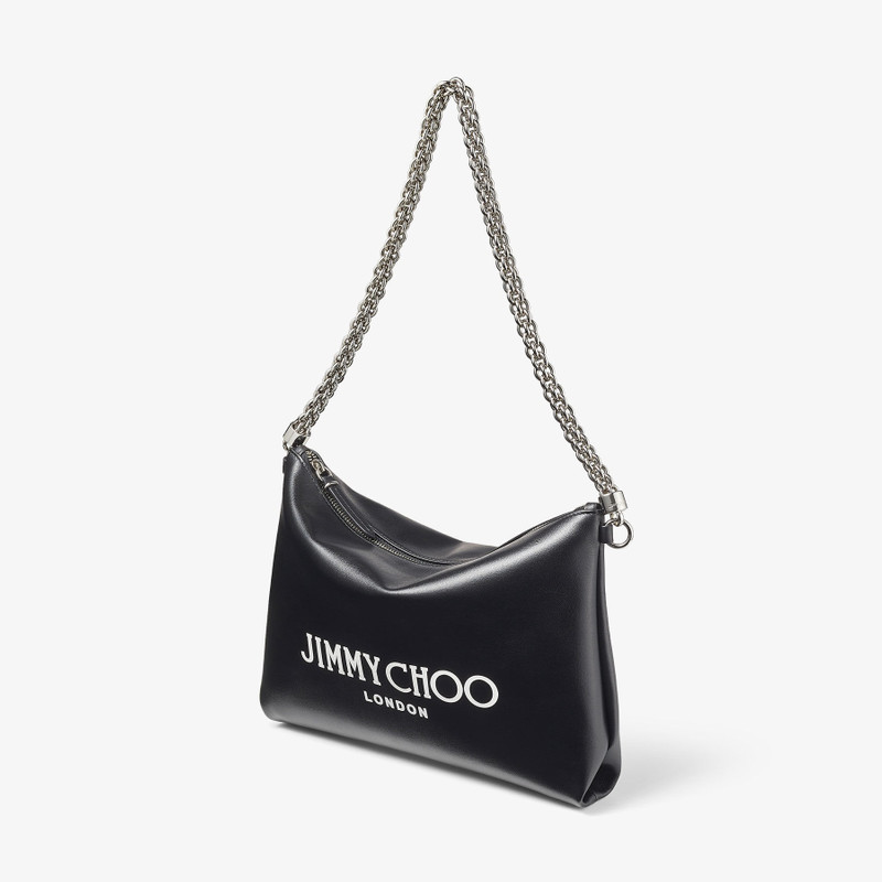 Callie Shoulder
Black Leather Shoulder Bag with Jimmy Choo Logo 3