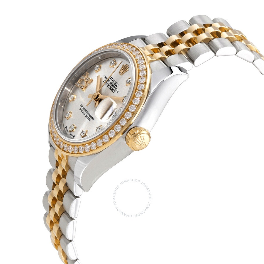 Rolex Lady Datejust Automatic Chronometer Diamond Silver Dial Ladies Watch 279383 - 2