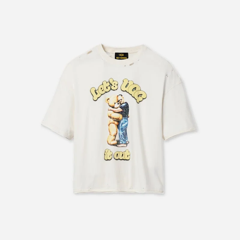 ® Willy Chavarria Hug It Tee Tops in Cream - 1