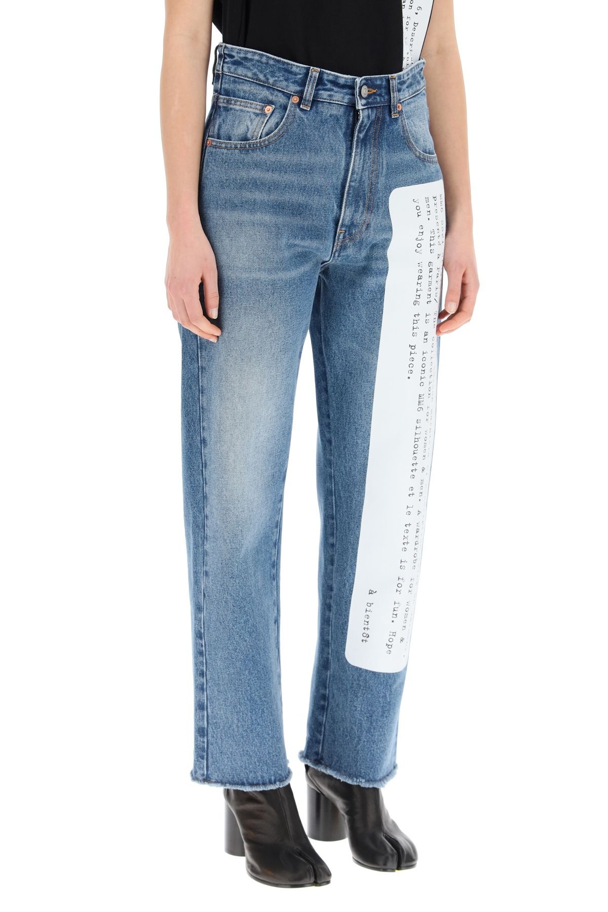 ARCHIVE PRINT DENIM JEANS - 3