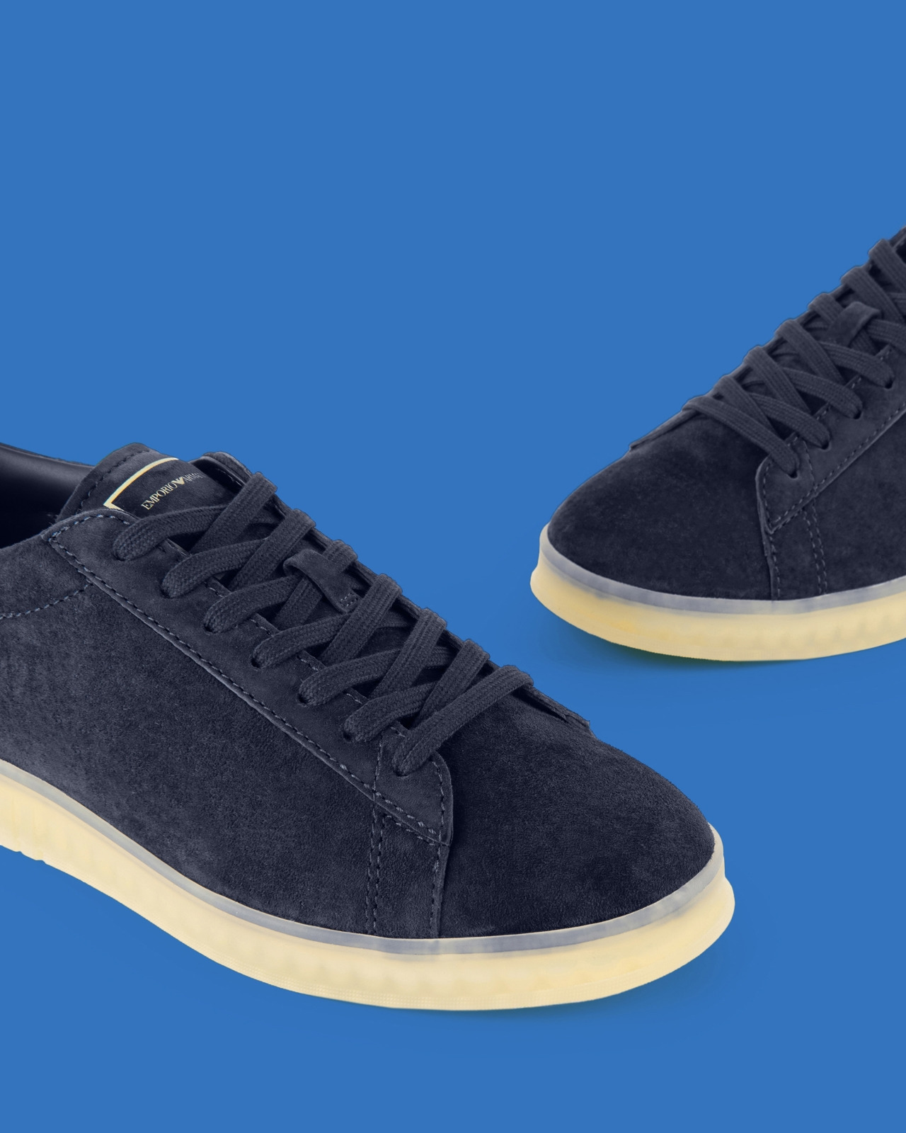 ASV BLACK BLUE CAPSULE COLLECTION SUEDE SNEAKERS - 5
