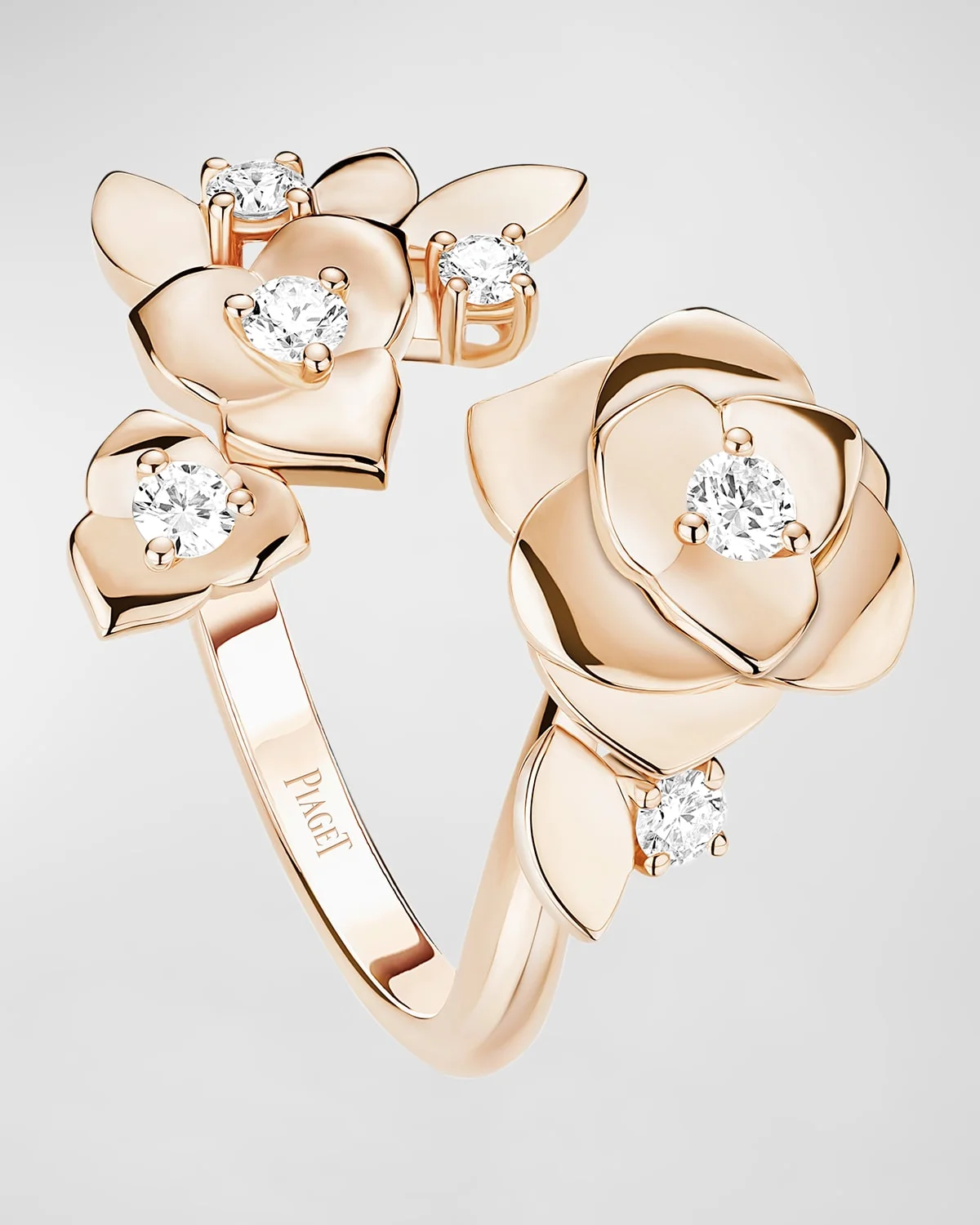 Rose 18k Rose Gold Diamond Ring - 1