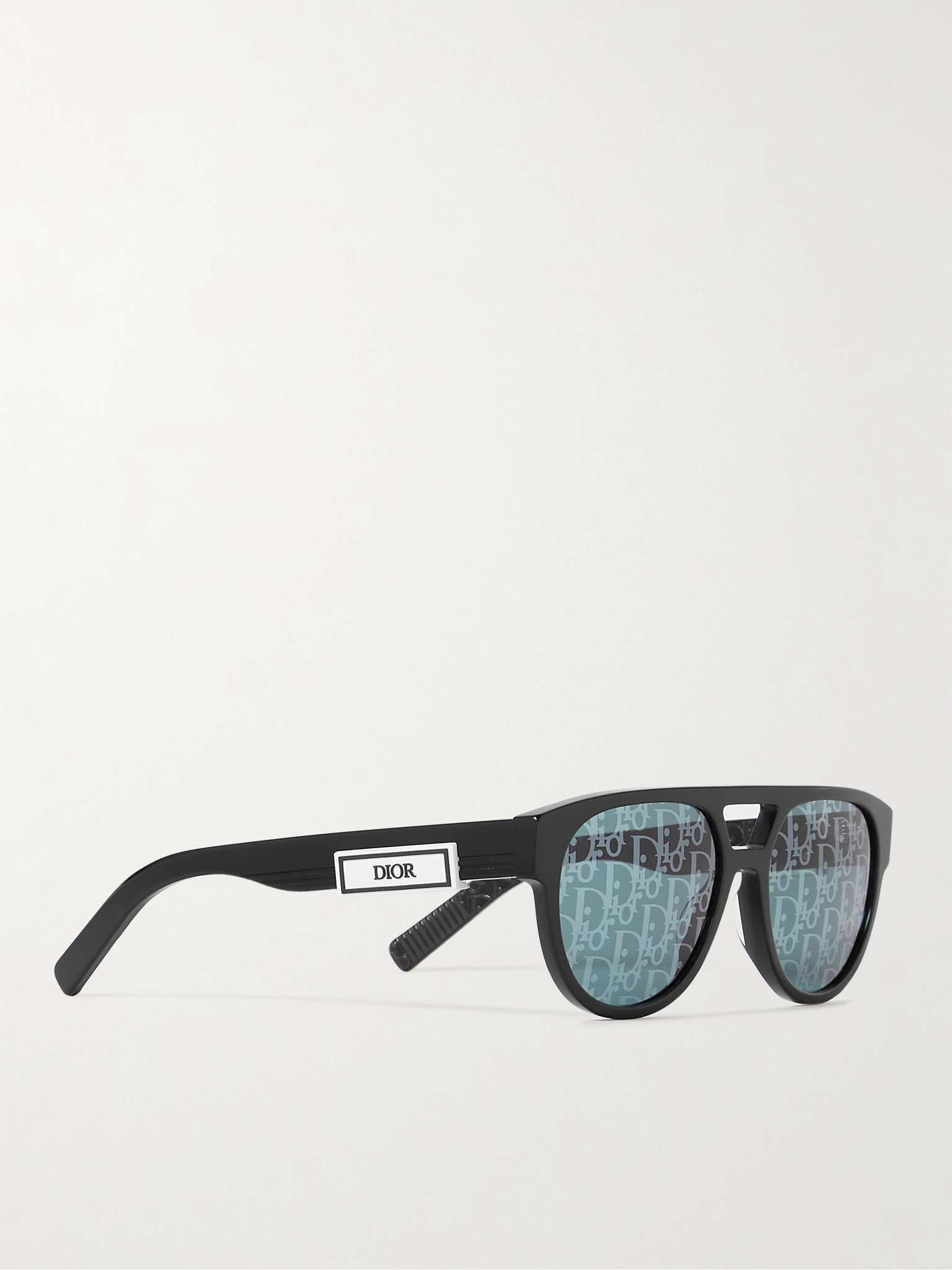 DiorB23 R1I Aviator-Style Acetate Mirrored Sunglasses - 3