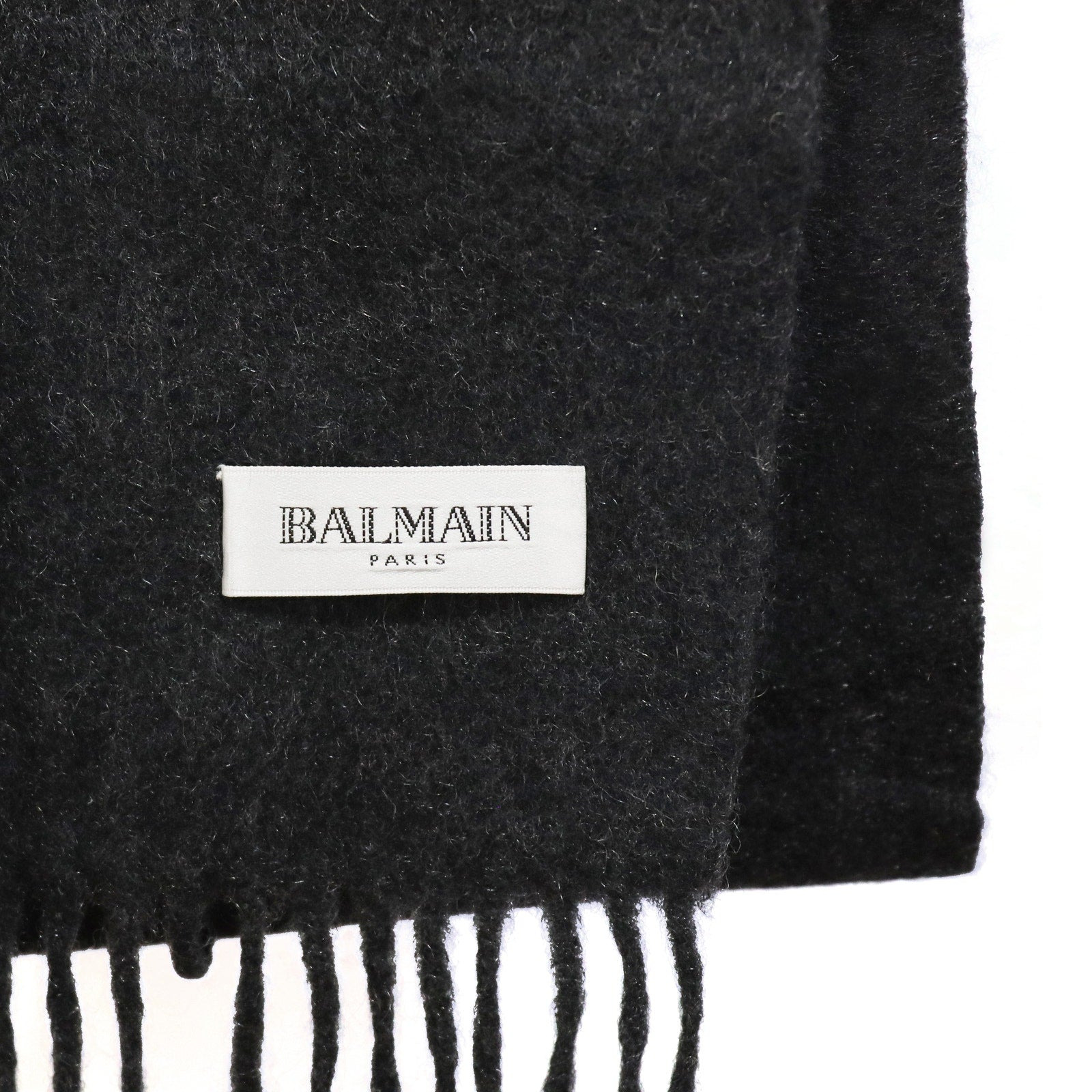 Balmain Cashmere Scarf - Black - 3