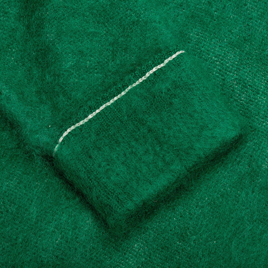 MOHAIR KNIT PULLOVER - GREEN - 4
