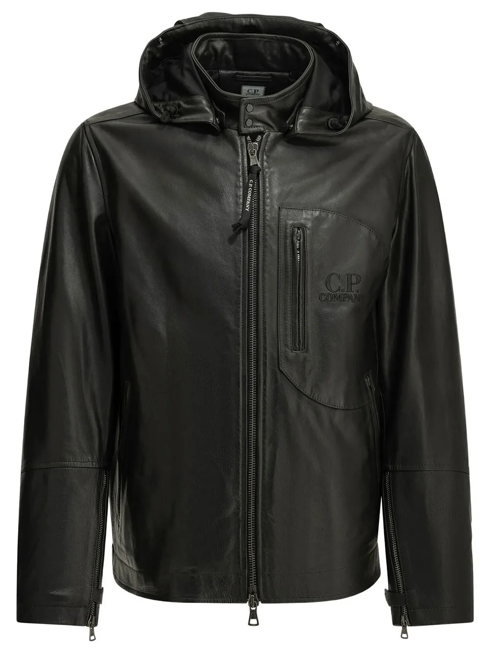 LEATHER GOGGLE JACKET - 1