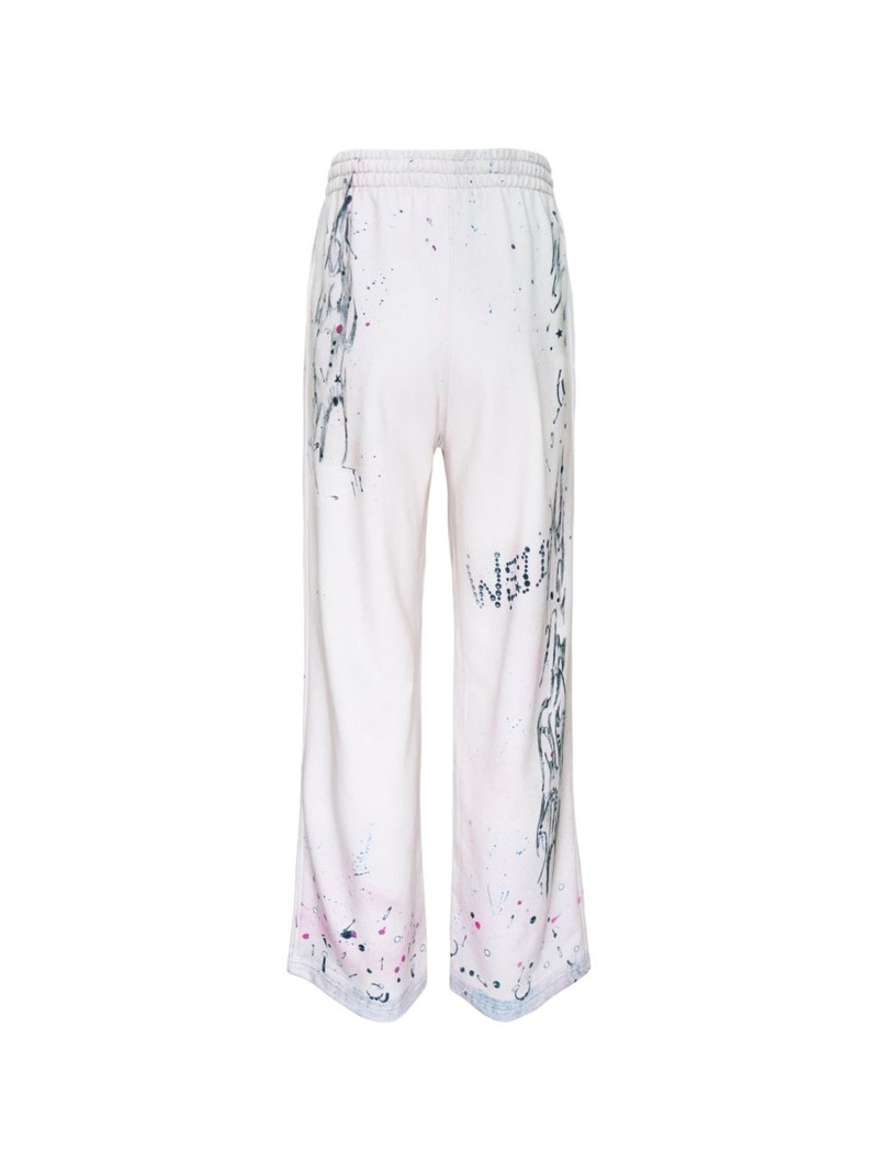 We11done trompe-l'oeil printed track pants outlook
