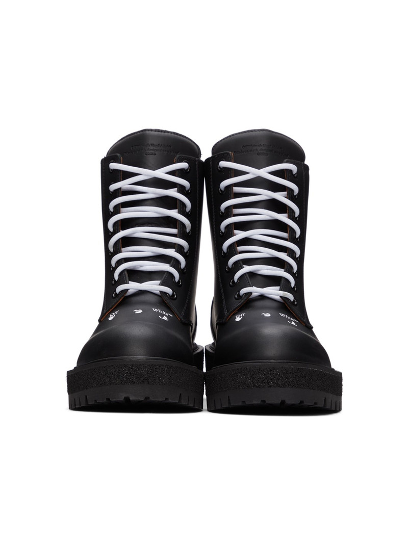 Off-White metallic-detail ankle boots outlook
