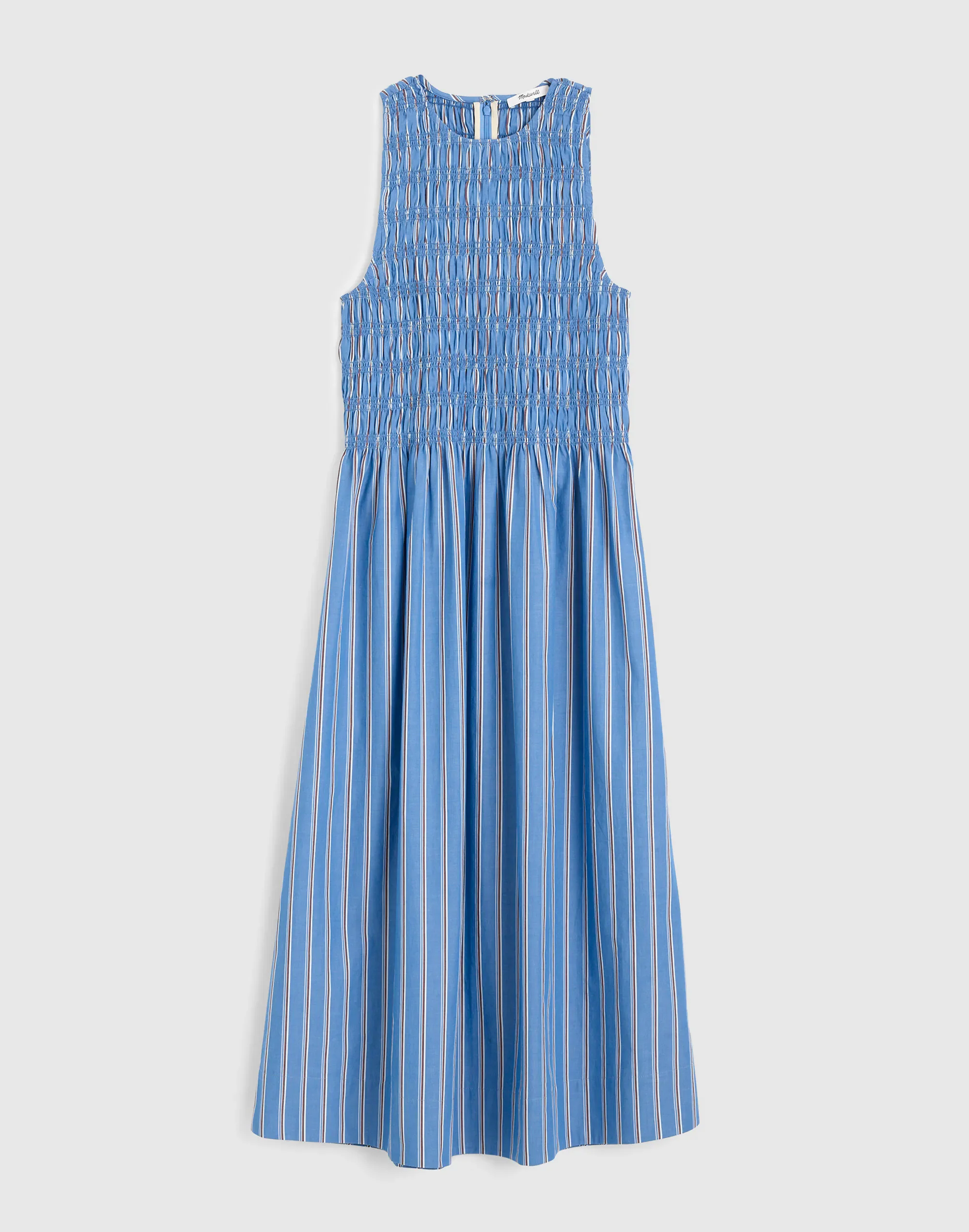 Smocked Racerback Midi Dress - 1