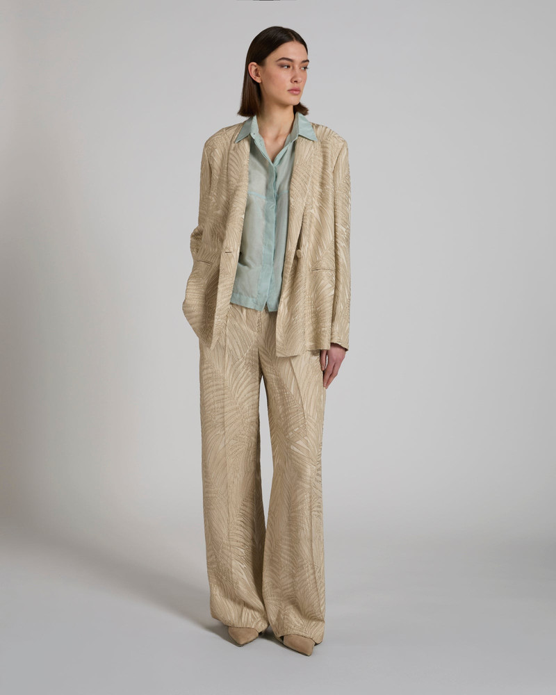 Wide fit shirt in silk and cotton muslin 5