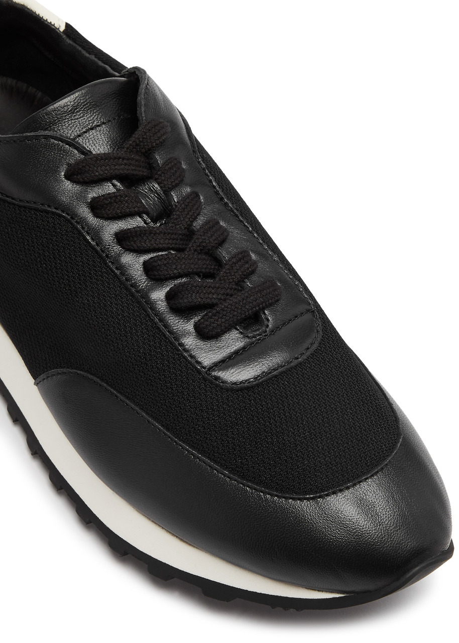 Owen panelled mesh-knit sneakers - 4