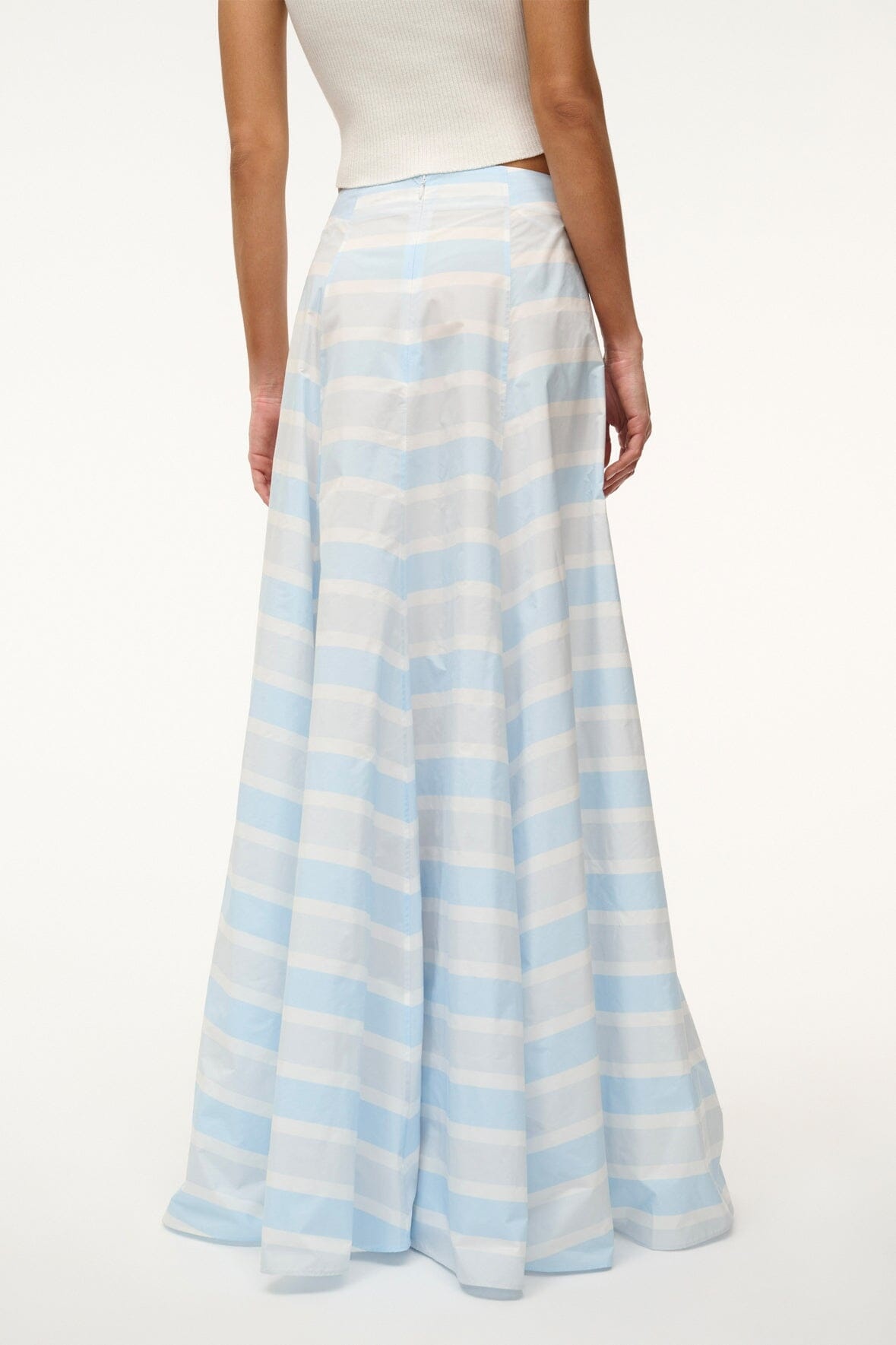 STAUD VINCENZO SKIRT ADRIATIC STRIPE - 4