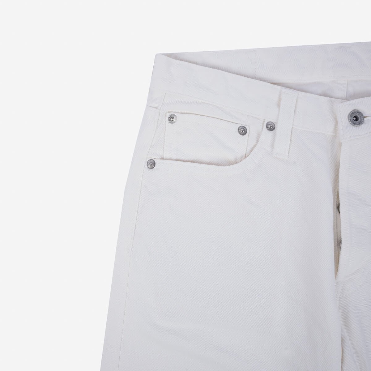 IH-634-WT 13.5oz Denim Straight Cut Jeans - White - 9