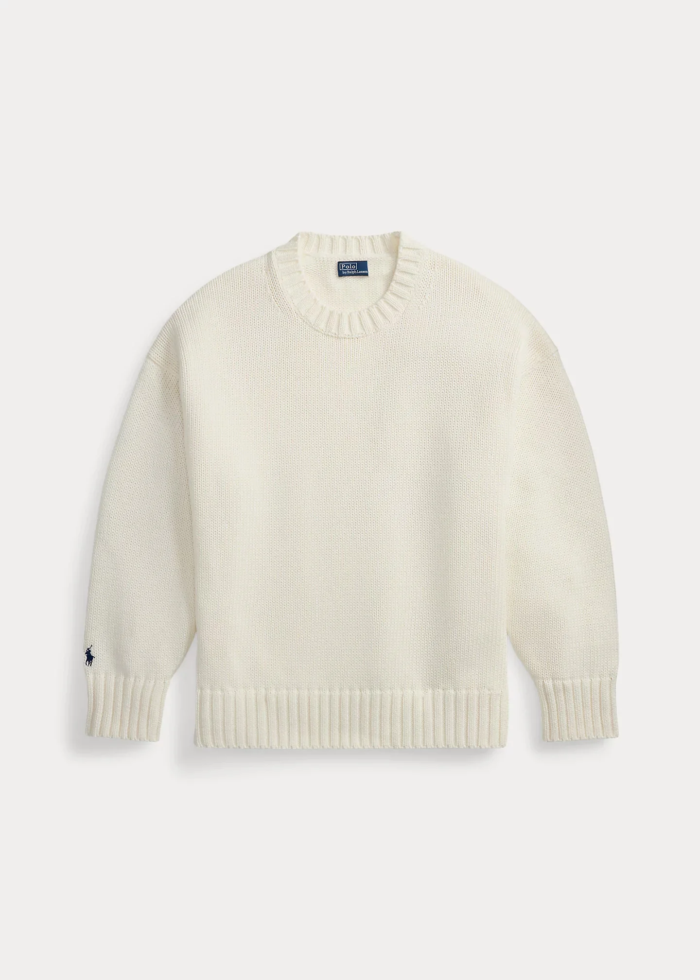 Cotton Crewneck Sweater - 1