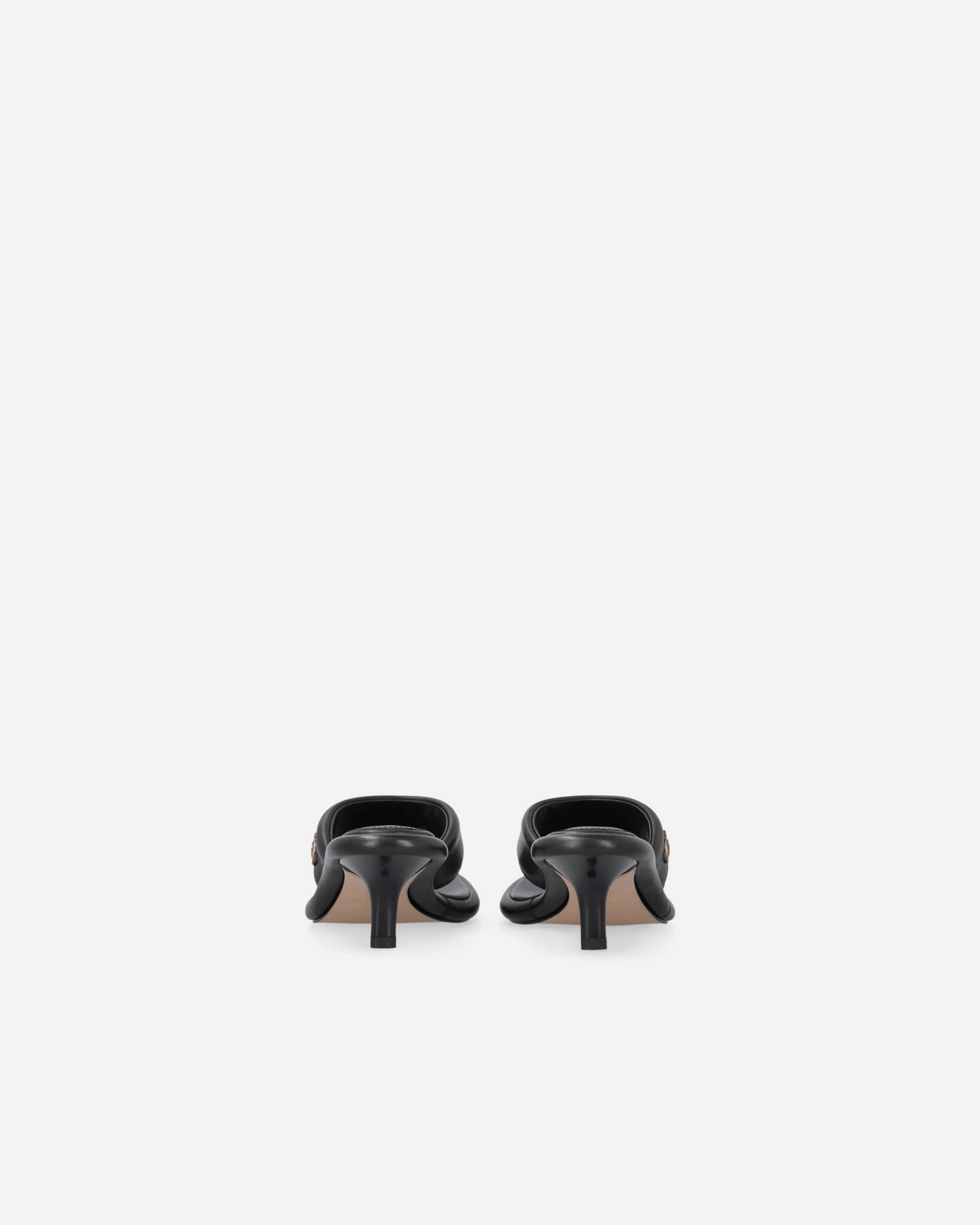 NAPPA LEATHER THONG SANDALS WITH HEEL - 8