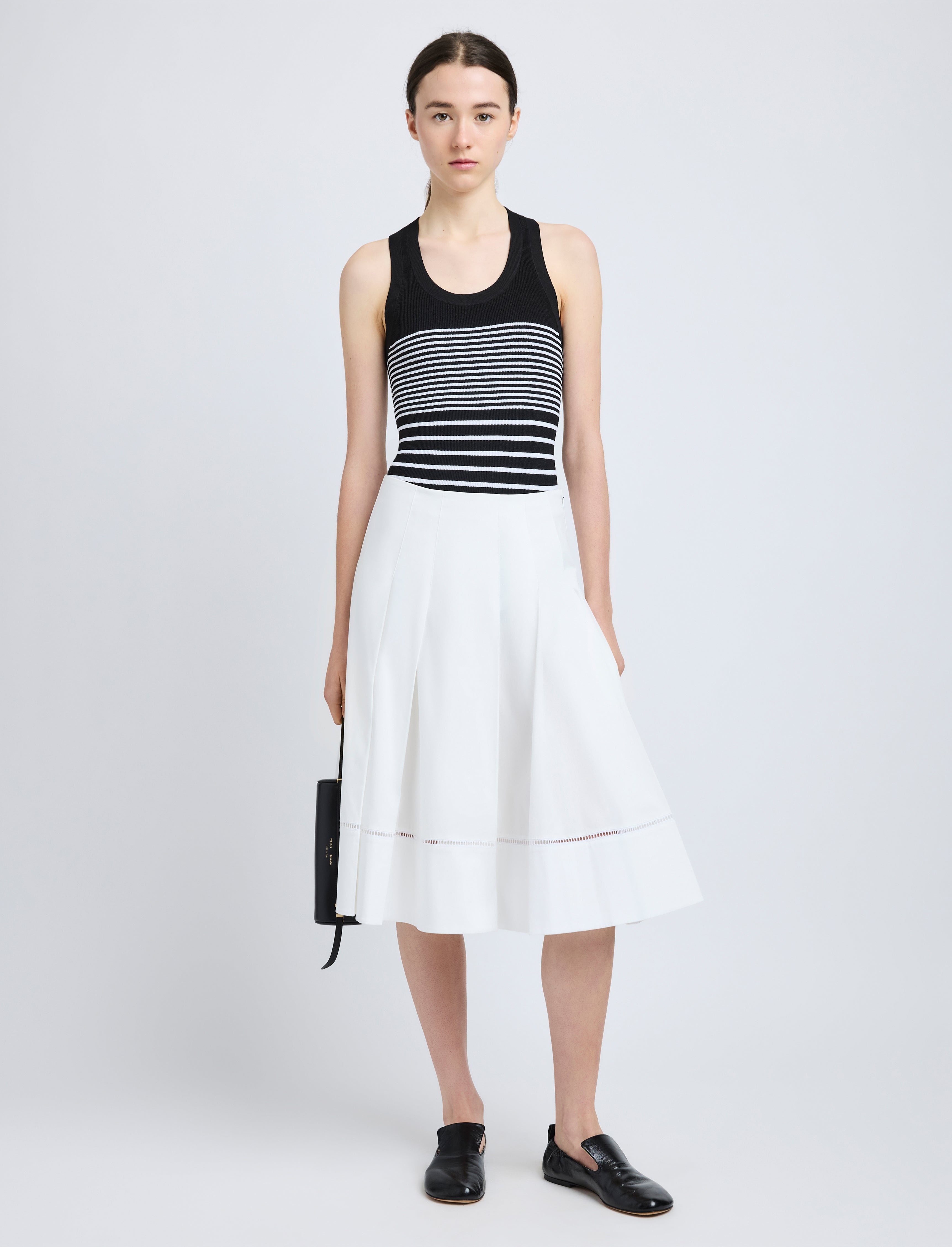 Laci Skirt in Eco Cotton Poplin - 2