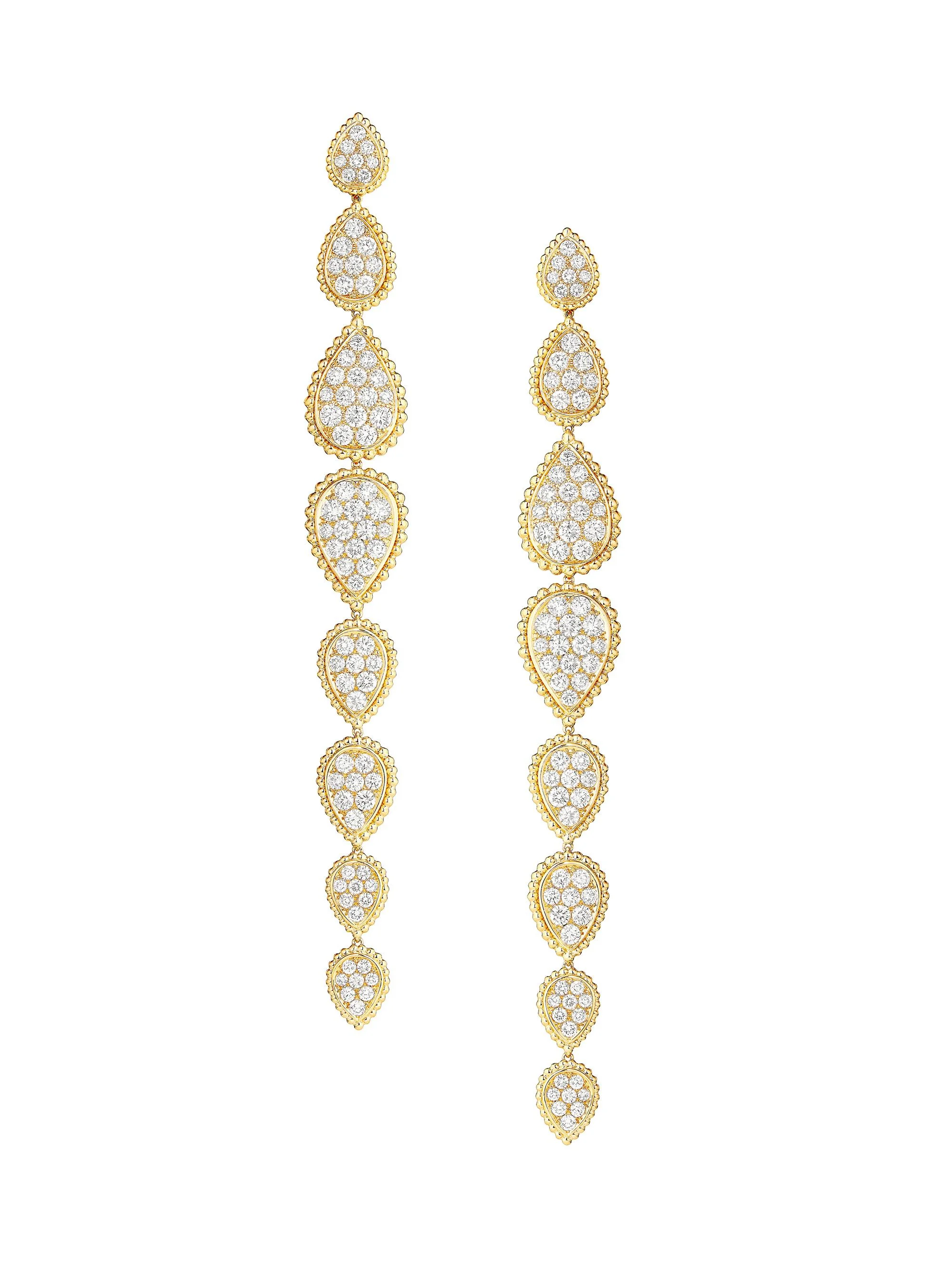 Women's Serpent Boheme 18K Yellow Gold & 6.15 TCW Diamond Long Drop Earrings - 1
