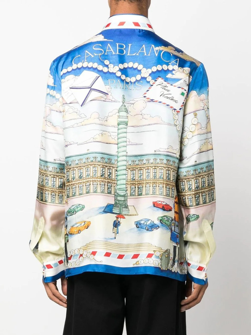 graphic-print silk shirt 4