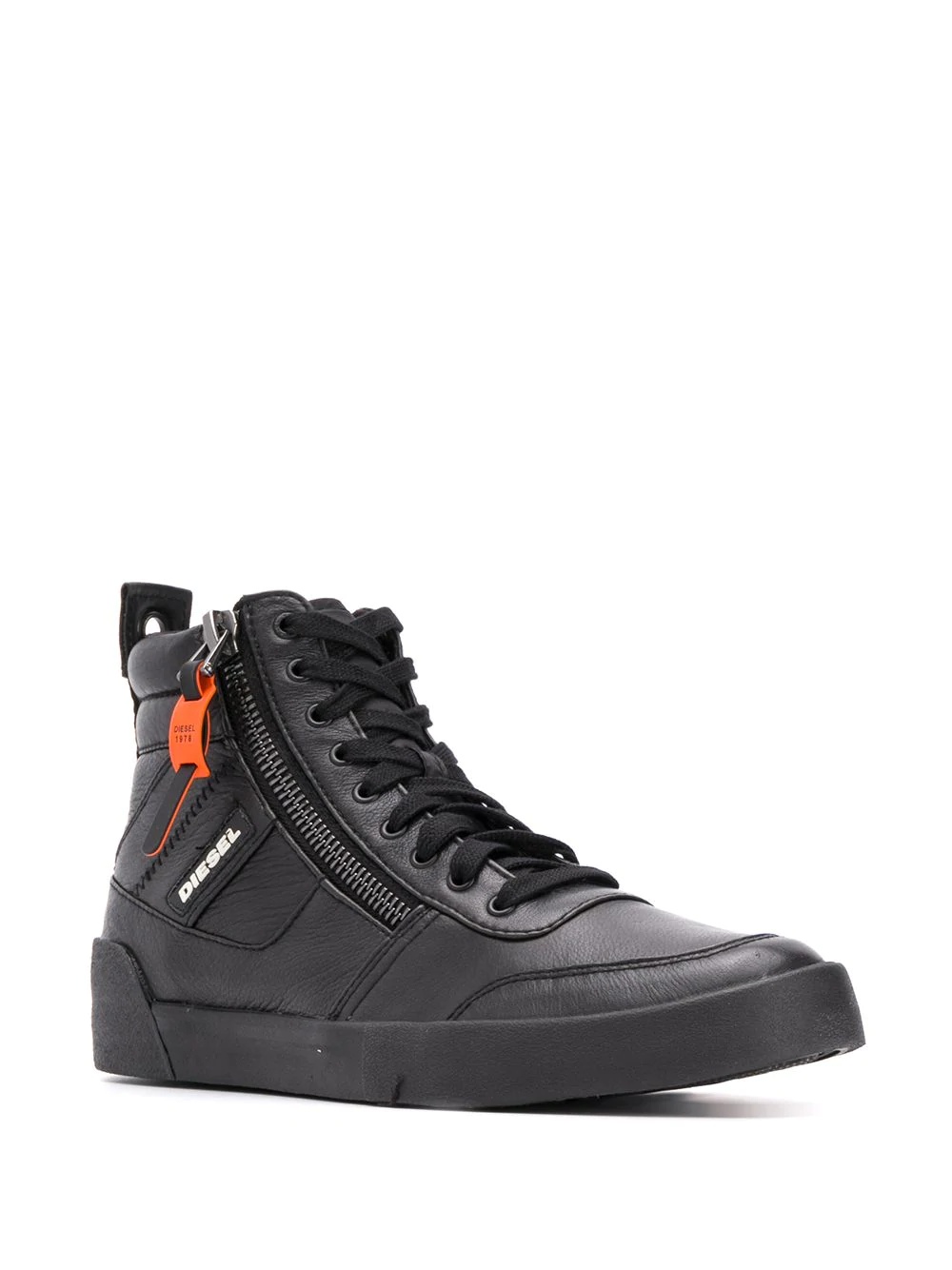 High-top sneakers in panelled suede - 2