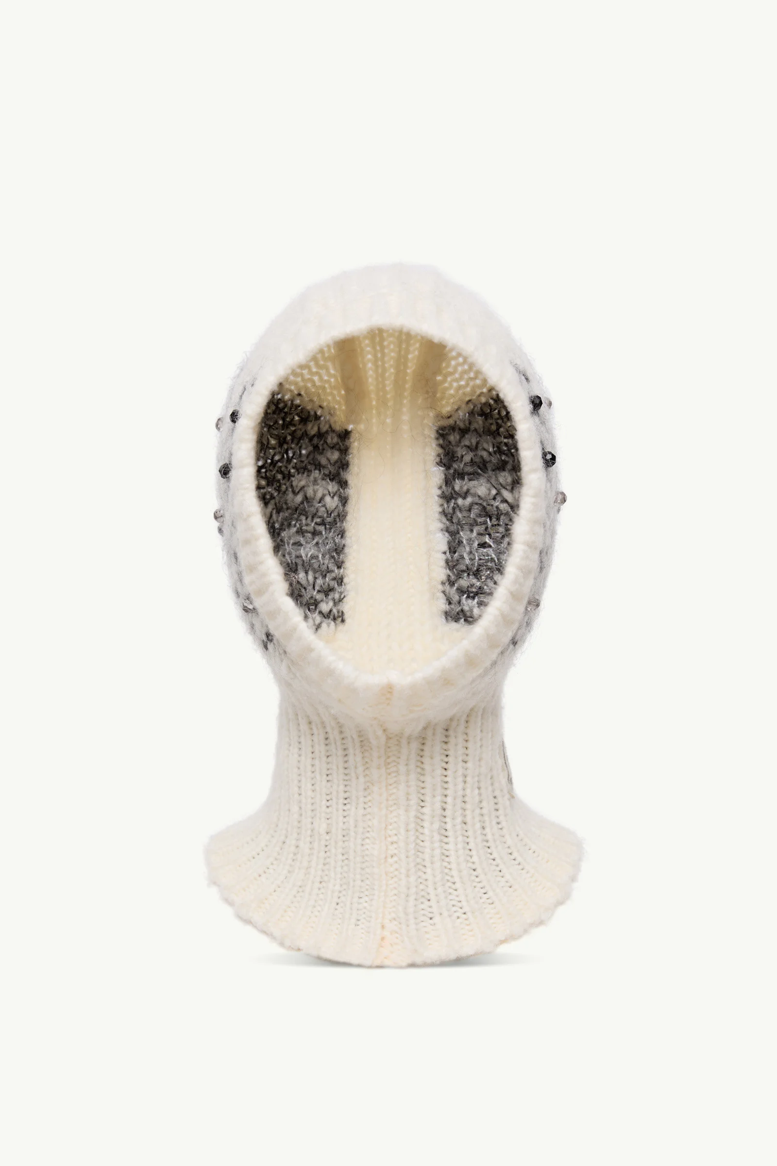 Crystal-Embroidered Alpaca & Wool Blend Balaclava - 1