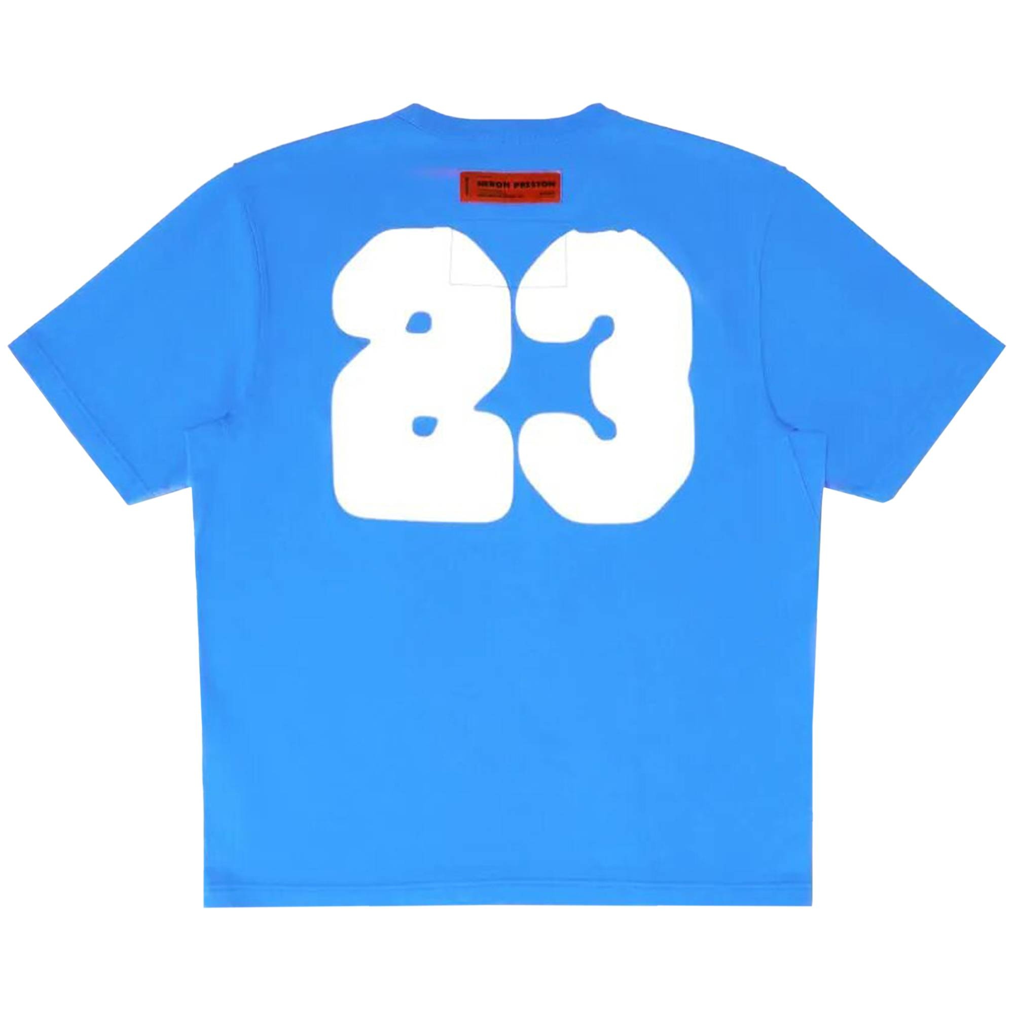 ★Heron Preston★ Logo slogan print short sleeve t-shirt bla Heron Preston Black Cotton NASA Facts Logo Print Short