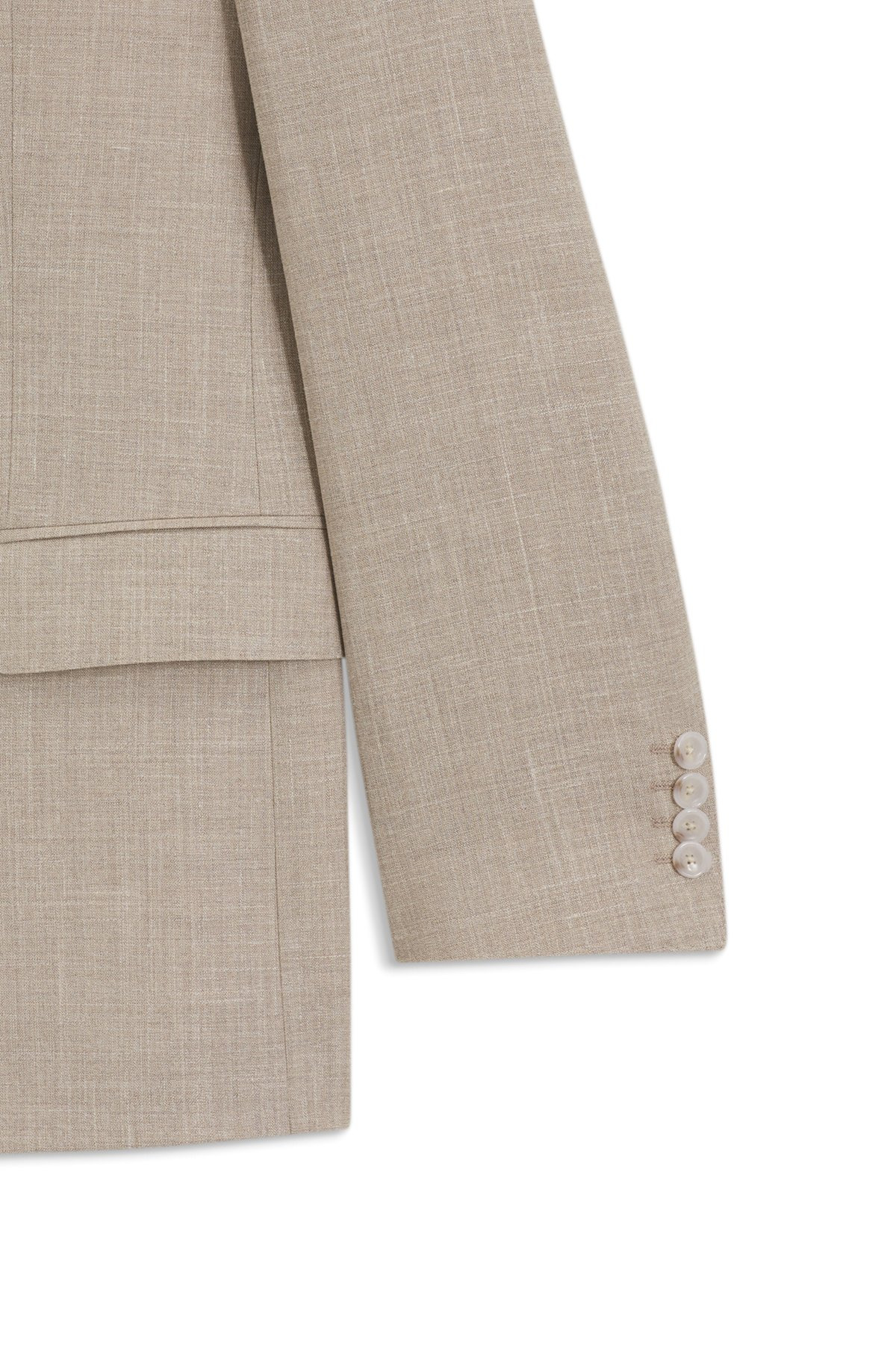 TWO-PIECE SUIT IN VIRGIN WOOL, SILK AND LINEN - 9