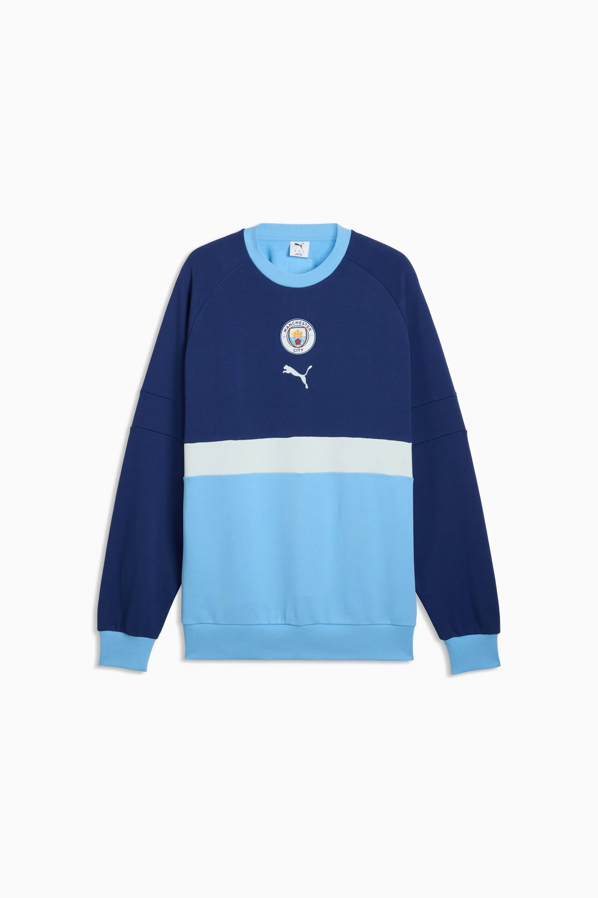 Manchester City ftblCulture Men's Relaxed Crew Sweatshirt - 1