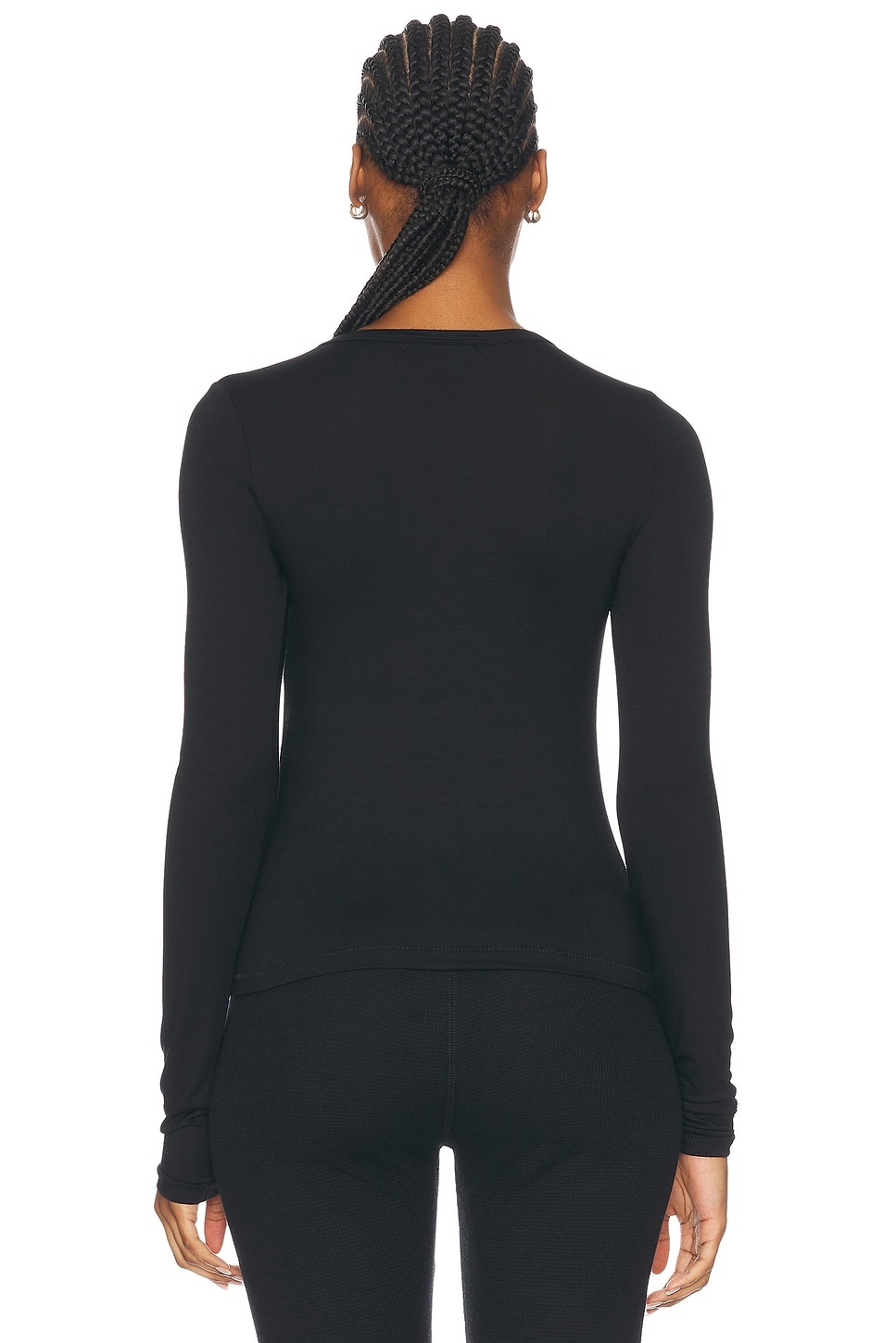 Fitted Crewneck Long Sleeve T-Shirt - 3